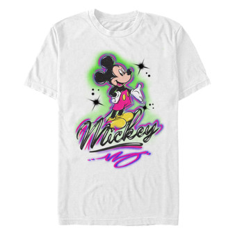 Men's Airbrush Mickey Short Sleeve T-Shirt