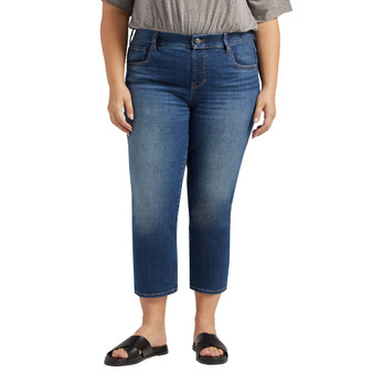 Plus Size Maya Mid Rise Capri Jeans