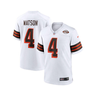 Men's Deshaun Watson White Cleveland Browns Alternate Game Jersey