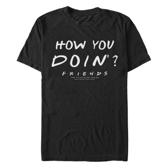 Friends Men's Joey Tribbiani How You Doin Quote Short Sleeve T-Shirt