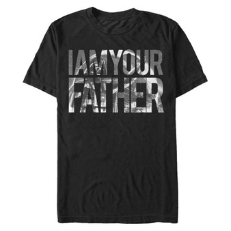 Men's Star Wars Vader I Am Your Father Art Fill Short Sleeve T-shirt