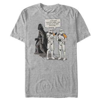 Star Wars Men's Classic Nice Suit Darth Vader Comic Humor Short Sleeve T-Shirt