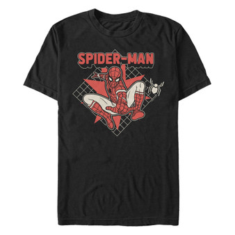 Marvel Men's Spider-Man Far From Home Vintage Pop Art Short Sleeve T-Shirt