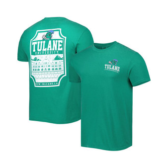 Men's Green Tulane Green Wave Logo Campus Icon T-shirt