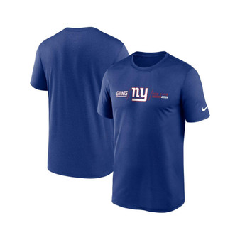 Men's Royal New York Giants Horizontal Lockup Legend T-shirt