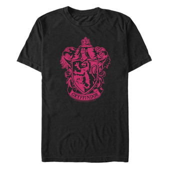 Harry Potter Men's Simple Gryffindor House Crest Short Sleeve T-Shirt
