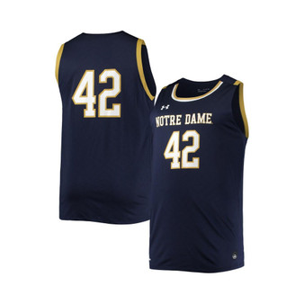 Men's #42 Navy Notre Dame Fighting Irish Replica Basketball Jersey