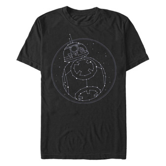 Men's Star Wars The Rise of Skywalker BB-8 Starry Constellation Short Sleeve T-shirt