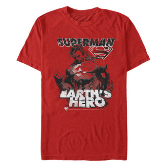 DC Men's Superman Earth's Hero Short Sleeve T-Shirt