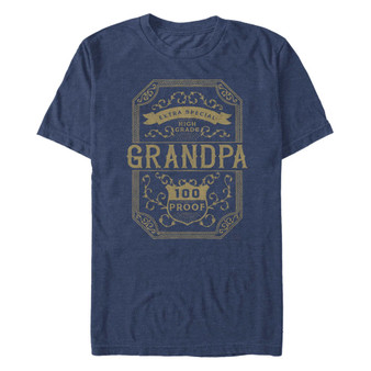 Men's Extra Special Grandpa Bar Label Short Sleeve T-shirt