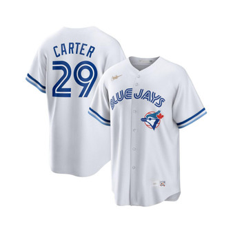 Men's Joe Carter White Toronto Blue Jays Home Cooperstown Collection Player Jersey