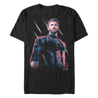 Marvel Men's Avengers Infinity War Captain America Strong Pose Short Sleeve T-Shirt
