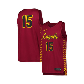 Men's #15 Maroon Loyola Chicago Ramblers Replica Basketball Jersey