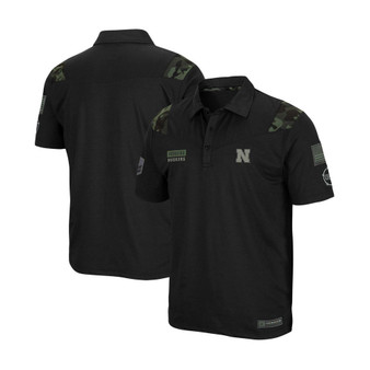 Men's Black Nebraska Huskers OHT Military Inspired Appreciation Sierra Polo