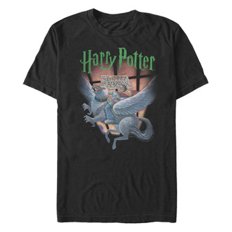 Men's Harry Porter Book Cover Short Sleeve Crew T-shirt