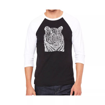 Big Cats Men's Raglan Word Art T-shirt