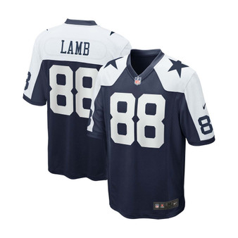 Men's CeeDee Lamb Navy Dallas Cowboys Alternate Game Team Jersey