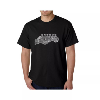 Men's Word Art T-Shirt - Guitar Head