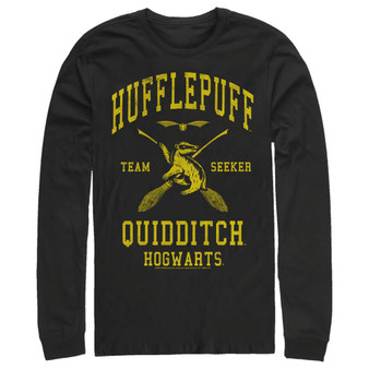 Men's Deathly Hallows 2 HP Quidditch Seeker Long Sleeve Crew Tee
