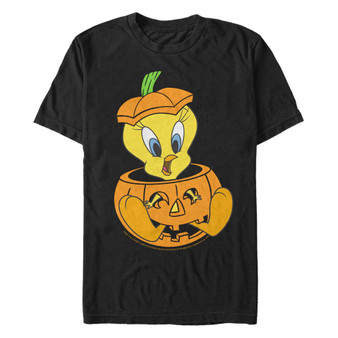 Looney Tunes Tweet Pumpkin Men's Short Sleeve T-shirt