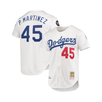 Men's Pedro Martinez White Los Angeles Dodgers 1993 Cooperstown Collection Home Authentic Jersey