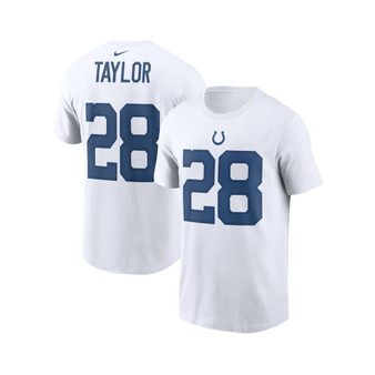 Men's Jonathan Taylor White Indianapolis Colts Player Name Number T-shirt