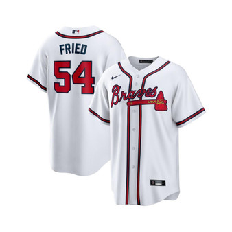 Men's Max Fried White Atlanta Braves Home Replica Player Jersey