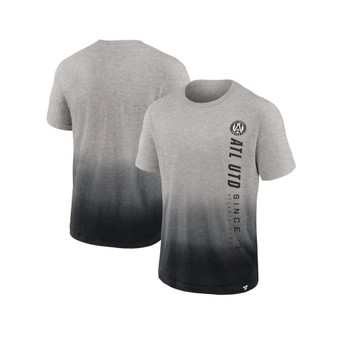 Men's Branded Heathered Gray, Black Atlanta United FC Dip-Dye T-shirt