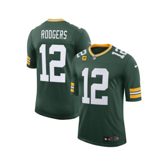 Men's Aaron Rodgers Green Green Bay Packers Captain Vapor Limited Jersey