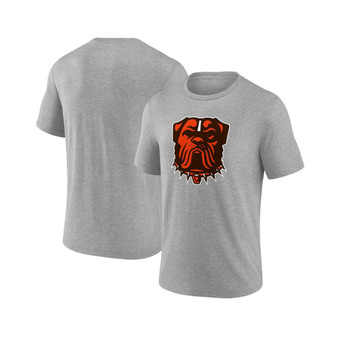 Men's Branded Heather Charcoal Cleveland Browns Dawg Logo T-shirt