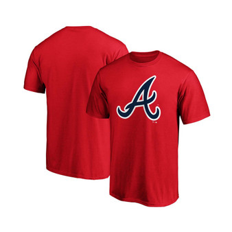Men's Red Atlanta Braves Official Logo T-shirt