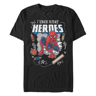 Marvel Men's Spider-Man I Teach Future Heroes Short Sleeve T-Shirt