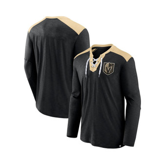 Men's Branded Black, Gold Vegas Golden Knights Special Edition 2.0 Long Sleeve Lace-Up T-shirt