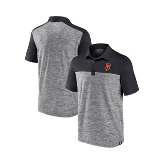 Men's Branded Charcoal San Francisco Giants Iconic Omni Brushed Space-Dye Polo Shirt