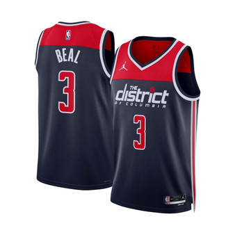 Men's Brand Bradley Beal Navy Washington Wizards 2022/23 Swingman Jersey - Statement Edition