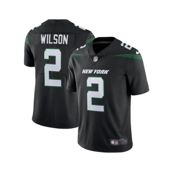 Men's Zach Wilson Stealth Black New York Jets Vapor Limited Jersey
