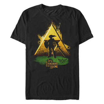 Nintendo Men's Legend of Zelda It's Dangerous Triforce Logo Short Sleeve T-Shirt