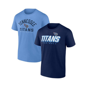 Men's Branded Navy, Light Blue Tennessee Titans Player Pack T-shirt Combo Set