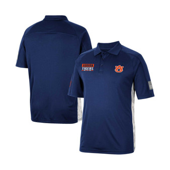 Men's Navy Auburn Tigers OHT Military-Inspired Appreciation Snow Camo Raglan Polo Shirt
