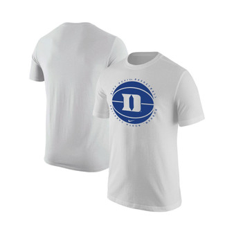 Men's White Duke Blue Devils Basketball Logo T-shirt
