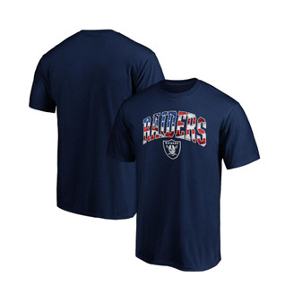 Men's Branded Navy Las Vegas Raiders Banner Wave T-shirt