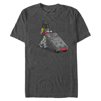 Star Wars Men's Classic Boba Fett Cement Man Short Sleeve T-Shirt