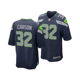 Men's Chris Carson Seattle Seahawks Game Jersey