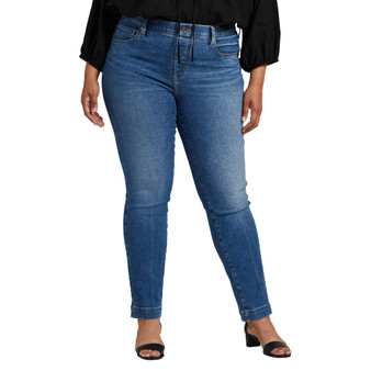 Plus Size Valentina High Rise Straight Leg Pull-On Jeans