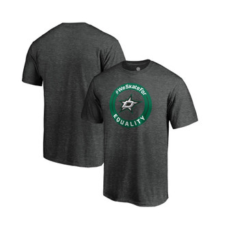 Men's Branded Heather Charcoal Dallas Stars #WeSkateFor T-shirt