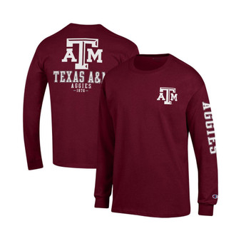 Men's Maroon Texas A&M Aggies Team Stack Long Sleeve T-shirt