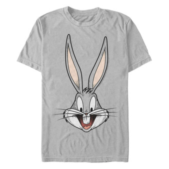 Looney Tunes Men's Bugs Bunny Big Face Short Sleeve T-Shirt