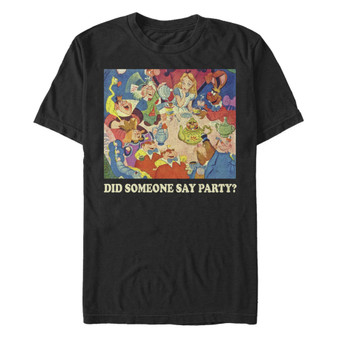 Men's Alice in Wonderland Party Party Short Sleeve T-shirt