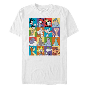 Men's Animaniacs Animated Series Character Boxes Short Sleeve T-shirt