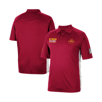 Men's Cardinal Iowa State Cyclones OHT Military-Inspired Appreciation Snow Camo Polo Shirt